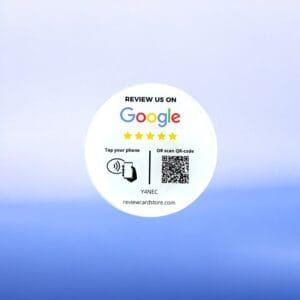 Google Review Tag - White